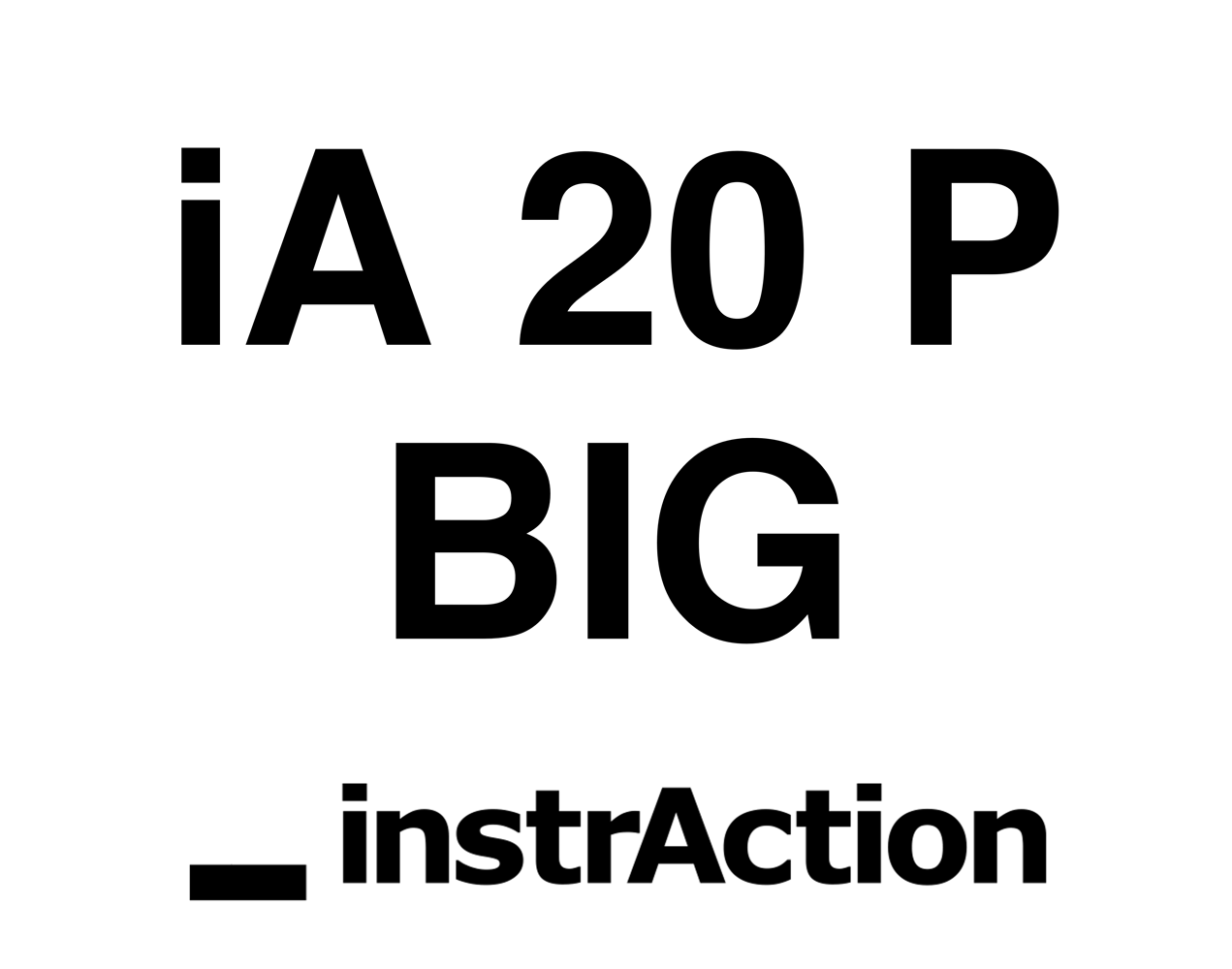 iA 20 P BIG Black